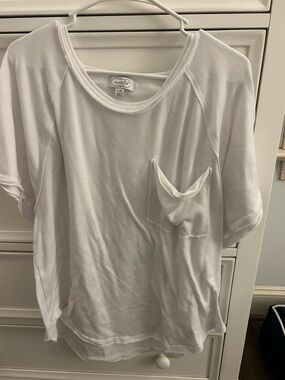 Casual White Pocket Tee by